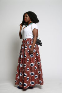 MAXI JUPE WAX ANEMONE DE VANESSA AUGRIS