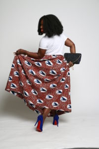 MAXI JUPE WAX ANEMONE DE VANESSA AUGRIS