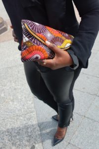 MES POCHETTES IMPRIMEES WAX DE LA CREATRICE MODE VANESSA AUGRIS