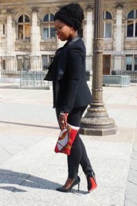 MES POCHETTES IMPRIMEES WAX DE LA CREATRICE MODE VANESSA AUGRIS