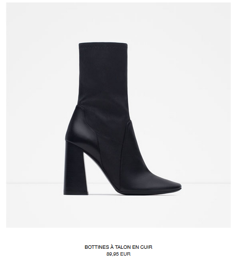 10 PAIRES DE BOTTINES MODE A MOINS DE 100 EUROS ZARA