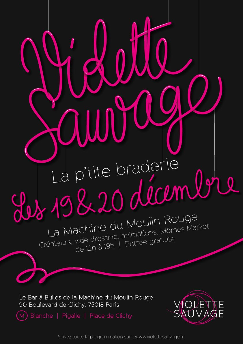 You are currently viewing VIOLETTE SAUVAGE : P’TITE BRADERIE LE 19 & 20 DÉCEMBRE 2015