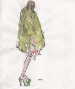 Richard Haines expose ses croquis à Paris