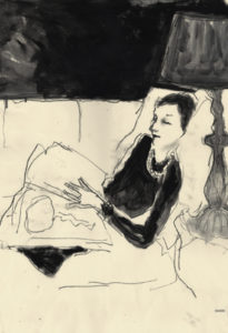 Richard Haines expose ses croquis à Paris