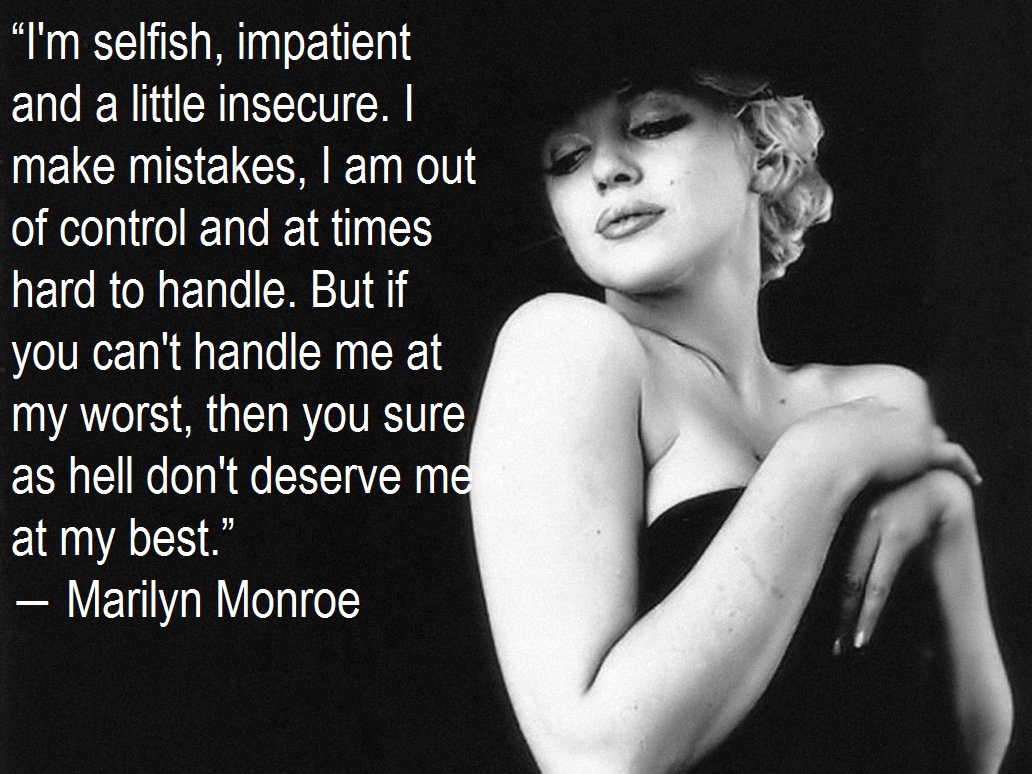 Les citations inspirantes de Marylin Monroe