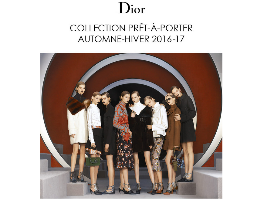 You are currently viewing Revivez les meilleurs moments du défilé Dior prêt-à-porter Automne-Hiver 2016-17