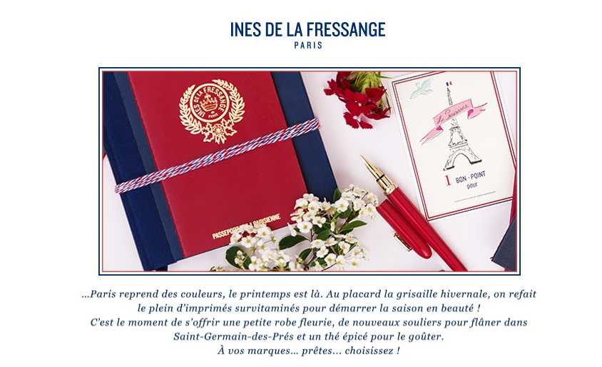 Chez Inès de la Fressange PARIS les cerisiers sont en fleurs...