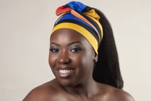 Turban à rayures