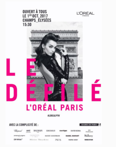 Lire la suite à propos de l’article LE DEFILE L’OREAL PARIS LE 1ER OCTOBRE 2017