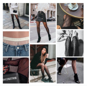 Cet hiver 2019, toutes en collants monogrammés