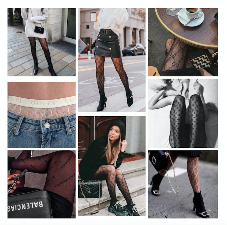 Lire la suite à propos de l’article Cet hiver 2019, toutes en collants monogrammés