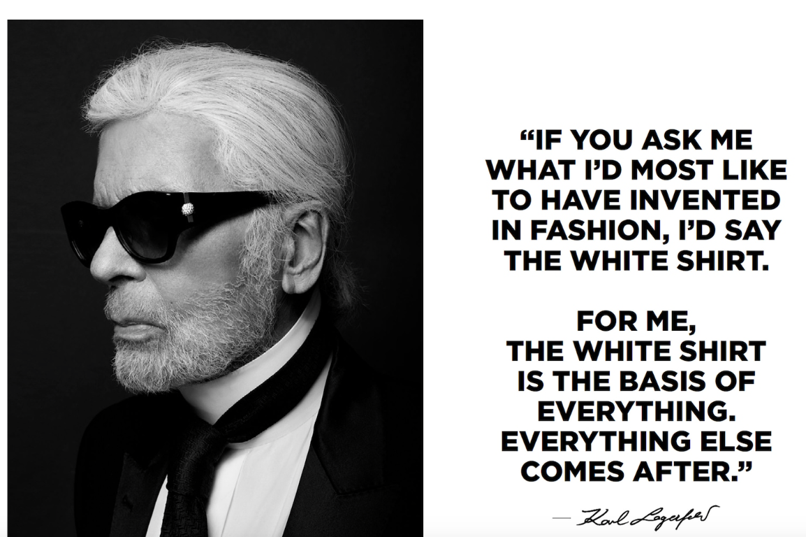 Lire la suite à propos de l’article Tribute to Karl : les sept chemises blanches iconiques