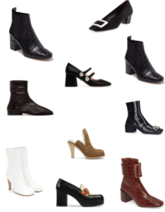 Tendance automne-hiver 2019/2020 : les souliers aux bouts carrés