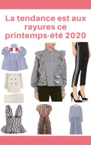 La tendance est aux rayures ce printemps-été 2020