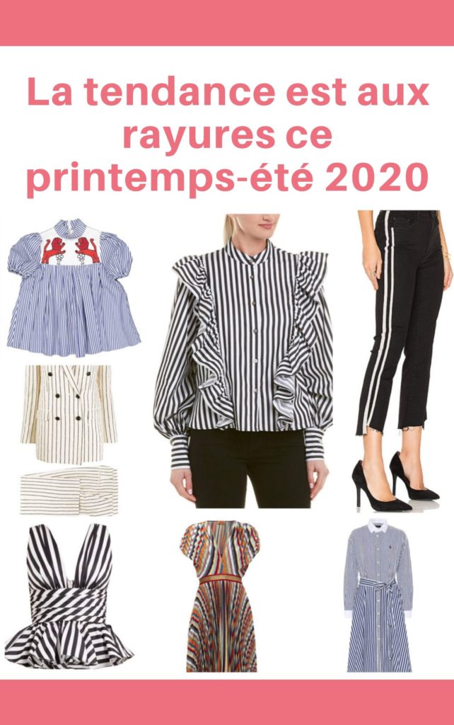 La tendance est aux rayures ce printemps-été 2020