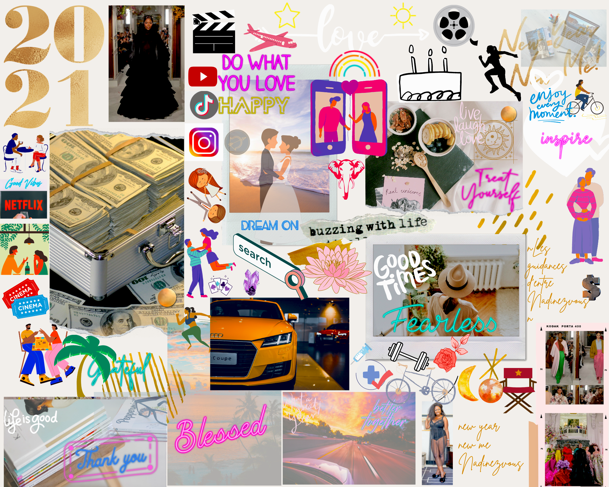 You are currently viewing Mon tableau de visualisation 2021 – vision board 2021 Nadinez-Vous