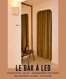 Aime Skincare : L’espace LED du Glow Studio parisien