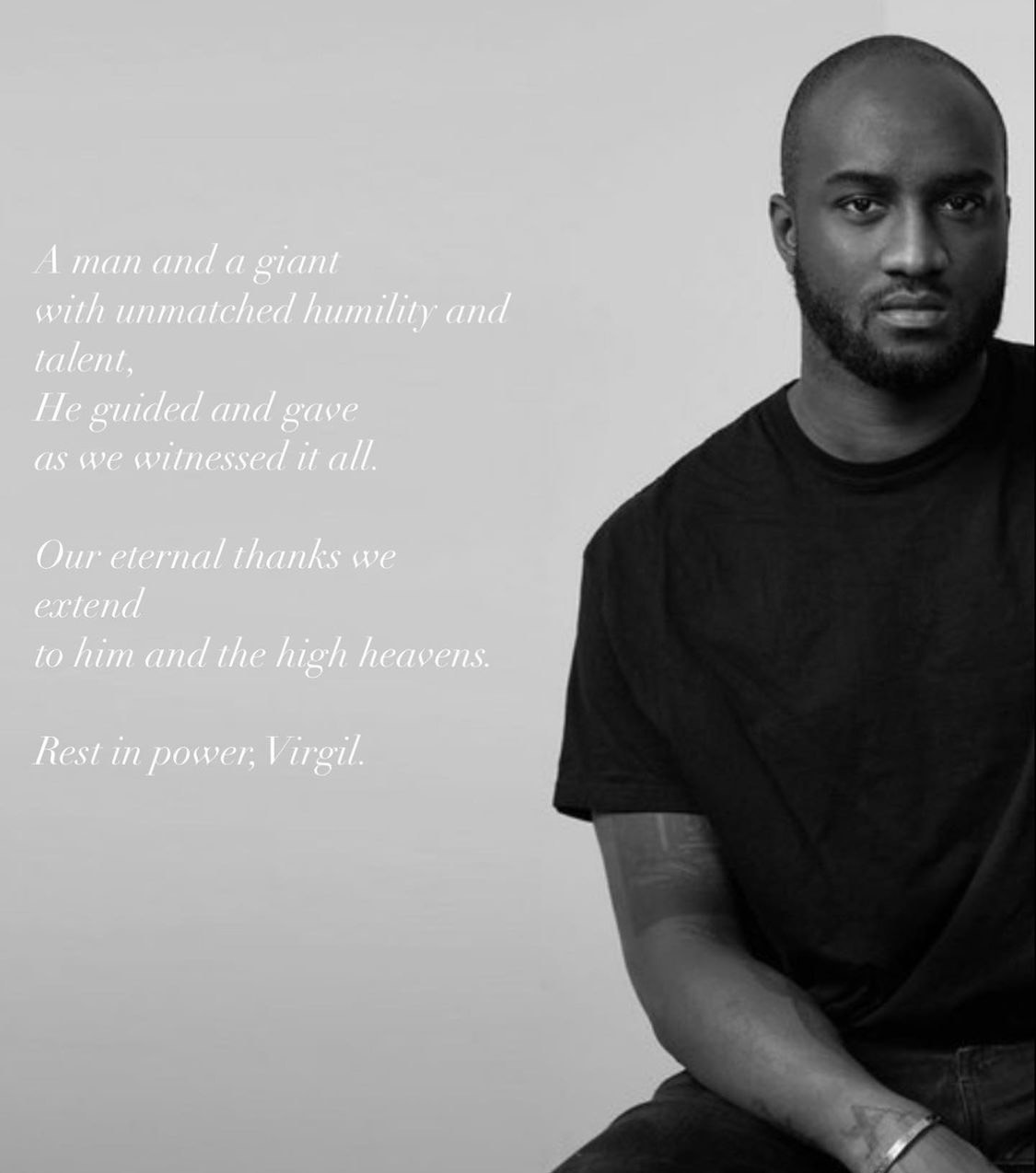 « Au revoir Virgil Abloh »