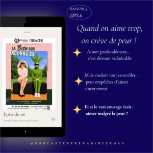 Je crois que beaucoup de personnes ne fuient pas l’amour… Elles fuient la peur que l’amour provoque