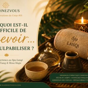 Et si le plus difficile n'était pas de prendre soin de soi… mais d'accepter de recevoir ? Dimanche, j'ai vécu une expérience qui m'a profondément touchée. J'ai découvert le Chi Nei Tsang, un massage ancestral viscéral, ainsi que le Moxa Magic, une technique de chaleur associée aux ventouses, lors d'une invitation au Spa Lanqi.